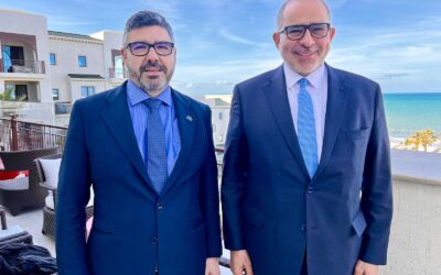 Dr Aref Nayed met on Thursday afternoon with the EU Ambassador to Libya, H.E. Jose Sabadell
